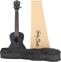 Harley Benton Fa koncert ukulele Harley Benton UK-12C fekete tokkal Szett (402756)