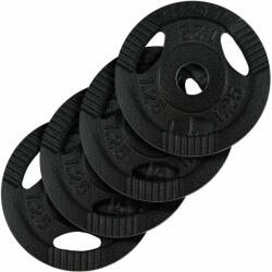 SC Sports Öntöttvas tárcsa szett 4x1, 25 kg 31 mm fogantyú fekete (10003170-1057) - gorillasports Súlytárcsa