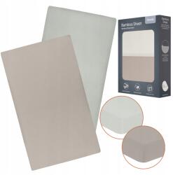 Lionelo Viszkóz gumis lepedő kiságyba 120x60cm Lionelo 2db (LO-BAMBOO SHEET OFF WHITE BEIGE 120x60)