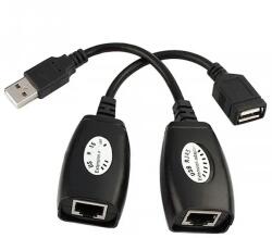  COM0038 USB hosszabbító RJ45 csatlakozással, USB Extender, 50m (COM0038)