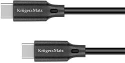 Krüger&Matz TYPE-C dugó - dugó kábel 100cm 100W Krüger&Matz (KM1260)