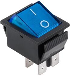 PRK0006C Billenőkapcsoló, kétállású ON-OF, kék, 250V 16A, IRS-201-1A (PRK0006C)