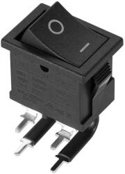  PRK0150 Billenőkapcsoló kétállású ON-OFF, fekete 250V 6A 4PIN (PRK0150)