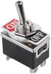  PRK0031-1 Billenőkapcsoló kétállású ON-OFF, Fekete 250V 10A KN3(C)-201 (PRK0031-1)