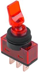  Billenőapcsoló kétállású ON-OFF piros 12V 20A ASW-14D (PRK0016B)