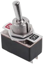  PRK0042 Billenőkapcsó kétállású ON-OFF, Fekete 250V-2A KN3-2 (PRK0042)