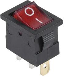  PRK0020B Billenőkapcsoló kétállású, ON-OFF, piros, 12V 15A, MK1011 (PRK0020B)