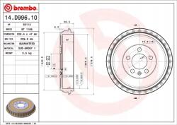 Brembo Fékdob 14. D996.10/BRE