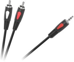Cabletech KPO4004-10 3, 5mm Jack dugó - 2RCA dugó kábel, 10m CABLETECH Eco-Line (KPO4004-10)