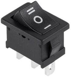  Billenőkapcsoló ON-OFF-ON Fekete 250V 6A MRS103A/C6-ORL (PRK0004)