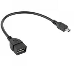 Cabletech KPO2909 USB kábel, USB aljzat - mini USB dugó, OTG, 20cm (KPO2909)