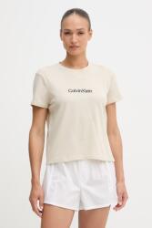 Calvin Klein Underwear kétrészes pizsama női pamuttal - bézs S