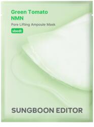 Sungboon Editor Green Tomato NMN Pore Lifting Ampoule Mask - Pórusfeszesítő Fátyolmaszk 1db/23g