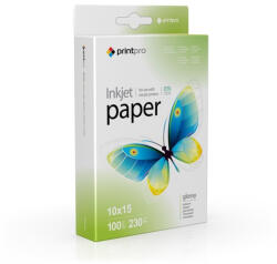 ColorWay Fotópapír, PrintPro fényes, 230g/m, 10x15, 100pc. (PGE2301004R) (PGE2301004R) - tintasziget