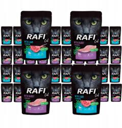 RAFI Nedves macskaeledel 40x100g Ízkeverék Rafi Gabonamentes Halmentes Dolina Noteci - allegro - 5 830 Ft
