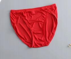 INTIMEO Bugyi Selyem Piros L masnival 100% Selyem Mulberry 19 Momme (009SilkPantyTwoBows)