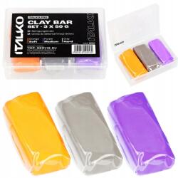 ITALKO Clay Bar Set Különböző Keménységű Agyagok Készlet 3x50G