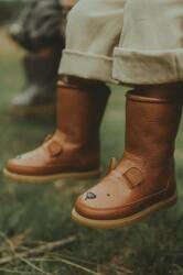 Donsje gyerek télicipő bőrből Wadudu Classic Boots Bear - barna 22