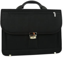 REAbags Aktovka REAbags 7618-T - černá/nikl 19 l (RB-7618-T_BLACK_N)