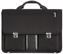 REAbags Aktovka REAbags 8001/2-T - černá/nikl 19 l (RB-8001/2-T_BLACK_N)