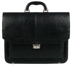 REAbags Aktovka REAbags 7253-TR - černá/nikl 15 l (RB-7253-TR_BLACK_N)