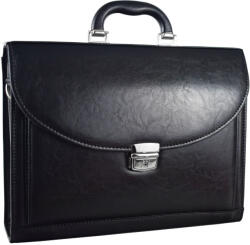 REAbags Aktovka REAbags 9004-TR - černá/nikl 11 l (RB-9004-TR_BLACK_N)
