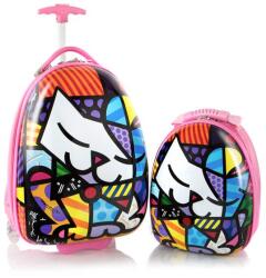HEYS Britto for Kids dětská sada Kitty kufr 46 cm a batoh 31 cm (HEYS-16150-6941-00)