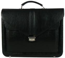 REAbags Aktovka REAbags 7173B - černá/nikl 15 l (RB-7173B_BLACK_N)