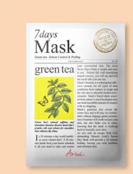 Ariul Mască de față cu extract de ceai verde 7 Days Mask Green Tea S - 23 ml / 1 buc Masca de fata