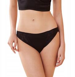 INTIMEO Bugyi Selyem Fekete Közepes Állapot L Mulberry 6A 19 Momme 100% Selyem (006SilkPantyClassic3)