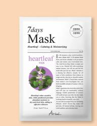Ariul Mască de față cu extract de heartleaf 7 Days Mask Heartleaf P - 23 ml / 1 buc Masca de fata