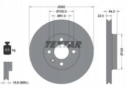 Textar Fék tárcsa 92064803/TEX