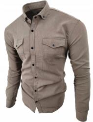  Férfi Ing Gallérral Világos Barna 2367 Méret: XXXL 3XL 47/48