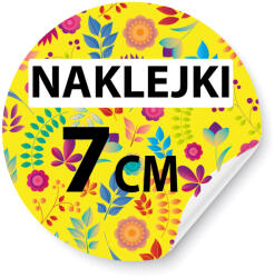Sticky Matricák, Címkék céges logóval kerek 7cm 100db (TR592504)