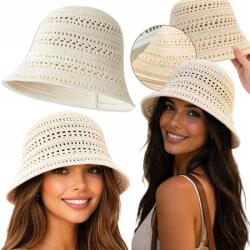  Női Vékony Horgolt Vízálló Kalap Vödör Kalap Nyári Kalap (THIN BUCKET BEACH HAT)