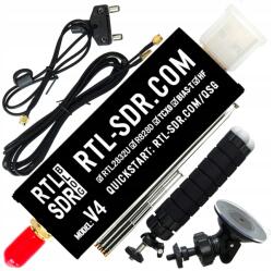 RTL-SDR Rádióvevő szett Rtl-sdr V4 rádió szkenner Antenna és tartozékok (RTL-SDR V4)