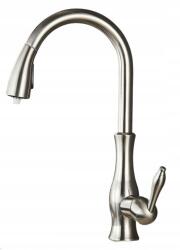 CHDE Konyhai csaptelep Elena Retro Acél IX Inox Ww (BKR-0961)