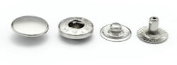 Mawrex Reteszek 100 szett! 12, 5 mm. Alfa típusú reteszek, Ezüst (zatrzaski alfa 12,5 mm SREBRNE)