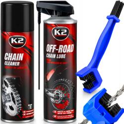 K2-s Kenőanyag Lemosó Készlet Motorkerékpár Lánc Tisztításához