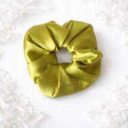 INTIMEO Selyem hajgumi scrunchie mulberry 6A olivazöld XL nagy 6cm (scrunchiexl)