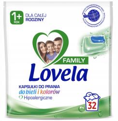Lovela Family Hipoallergén mosókapszula fehér és színes ruhákhoz 32 db