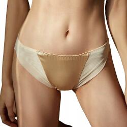 INTIMEO Bugyi Selyem Bézs Közepes Állapotú XL Mulberry 6A 19 Momme 100% Selyem (006SilkPantyClassic3)