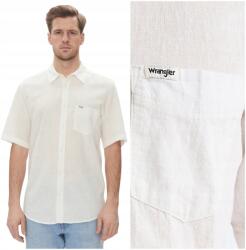 Wrangler 1 db póló laza fehér lenvászon pamut rövid ujjú ing XXL (112362728)
