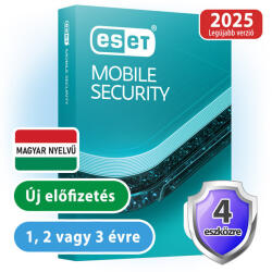 ESET Mobile Security for Android (4 gépre, 3 évre) online vírusirtó szoftver (eset_mobile_security_for_android_4pc_3ev)