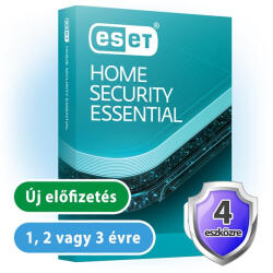 ESET Home Security Essential (4 gépre, 3 évre) online vírusirtó szoftver (eset_home_security_essential_4pc_3ev)