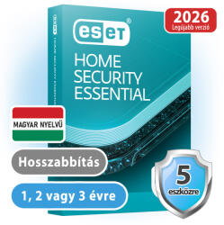 ESET Home Security Essential (5 gépre, 3 évre) online vírusirtó szoftver - hosszabbítás (eset_home_security_essential_5pc_3ev_hossz)