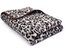 Vlnka Pătură din lână Merino cu un singur strat, leopard mărimi așternuturi 135x200 (8-00601-135) Patura
