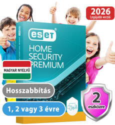 ESET home Security Premium (2 eszközre/2 évre/hosszabbítás) (Elektronikus licenc) 30% kedvezménnyel tanárok, diákok, nyugdíjasok, EÜ dolgozók részére (eset_home_security_premium_2pc_2ev_ho-akcio)