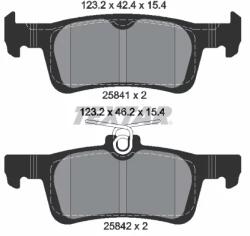 Textar Fékbetét készlet 2584101/TEX