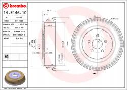 Brembo Fékdob 14. E146.10/BRE